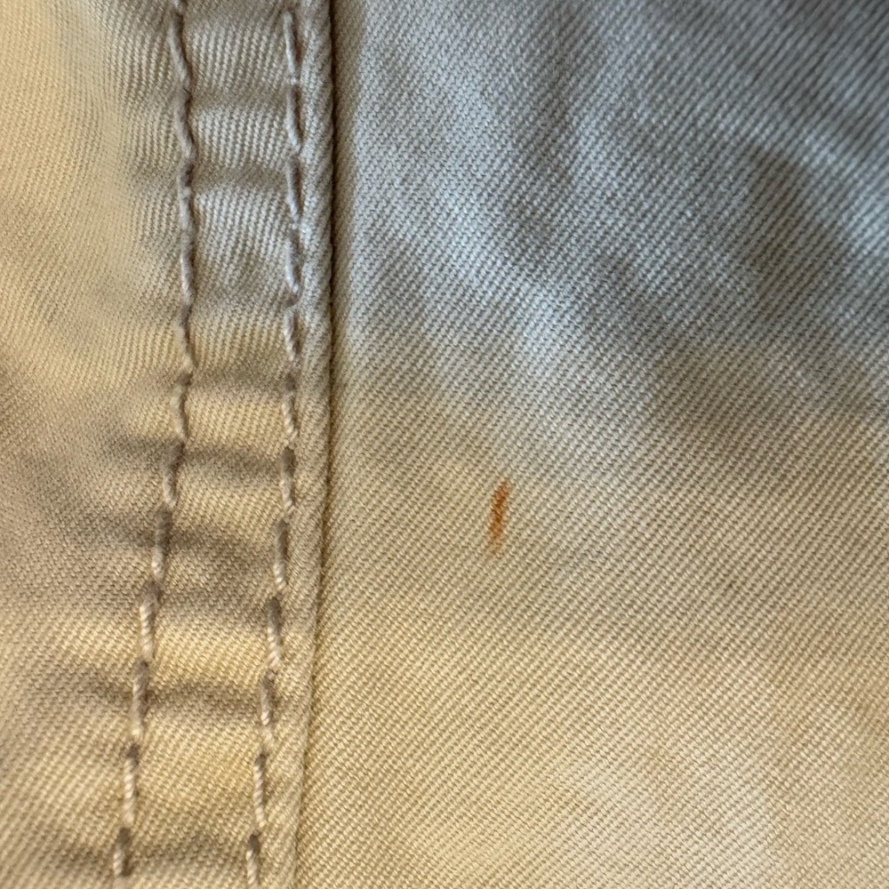 Vintage Y2K Banana Republic Women’s Khaki A-Line Skirt with Frayed Hem Size 8 - Picture 10 of 10